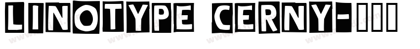Linotype Cerny字体转换